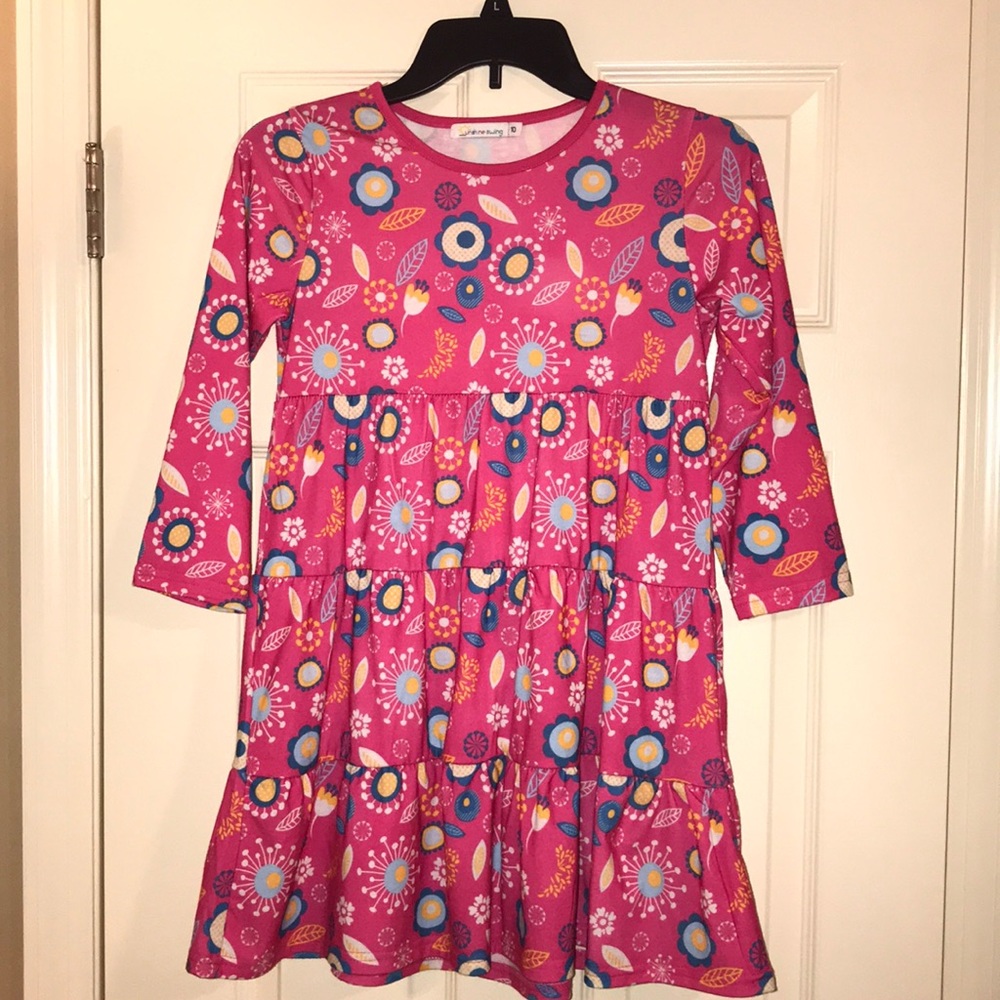 🌸Girls Sz 10 Sunshine Swing long sleeved dress🌸